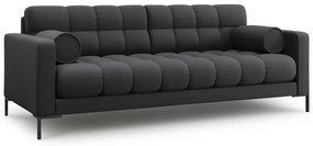 Canapea Bali 3 locuri stofa/picioare negre L177 cm