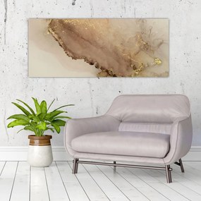 Tablou - Sclipici auriu (120x50 cm)