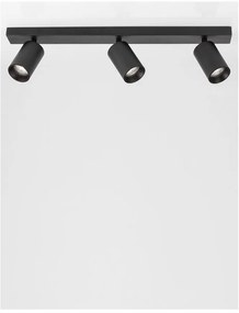 Plafoniera 3L design modern TOD negru