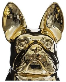 Decoratiune French Bulldog Auriu, 22 Cm