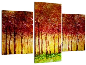 Tablou - Pictura pădurii cu frunziș (90x60 cm)