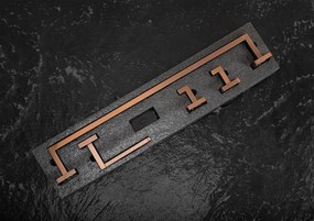 Set accesorii pentru baie Rio 4 piese cupru periat