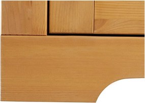 Vitrină în culoare naturală din lemn de pin 95x35 cm Lisa – Støraa