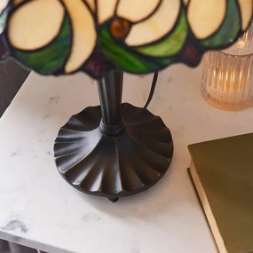 Endon 64195 - Lampă de masă Tiffany JAMELIA 1xE27/60W/230V, Ø 31 cm