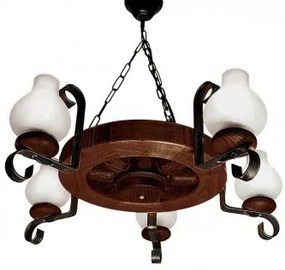 Lustra rustica 5 becuri E14 Elaria EL0017775 Erste