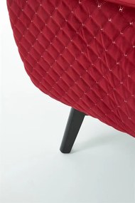 Fotoliu tapitat Marvel Velvet visiniu – H103 cm