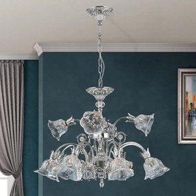 Candelabru cristal design lux LA BOHEME D-76cm 12L antique silver