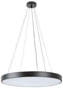 Lustra suspendata LED CCT si telecomanda Tesia 60cm, negru