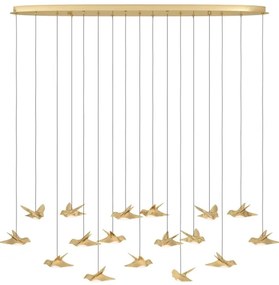 Lustră LED dimabilă pe cablu Eglo 390399 PARATEBUENO 17xLED/3W/230V auriu