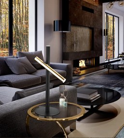 Lampa de masa LED design modern minimalist Varas negru/auriu SV-373579
