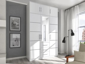 Dulap de haine Lenona D3 (Alb) (cu oglindă). Promo -17%. 1105772