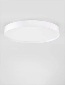 Plafoniera LED design slim ROI alba D-50cm