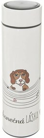 Termos din oțel inoxidabil Orion Endless love Dog, 0,4 l