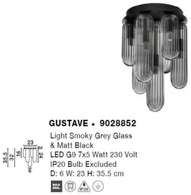 Plafoniera design decorativ modern GUSTAVE