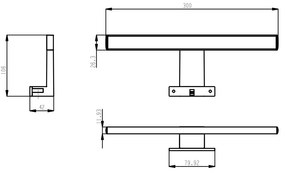 Lampă LED Luxx 300mm