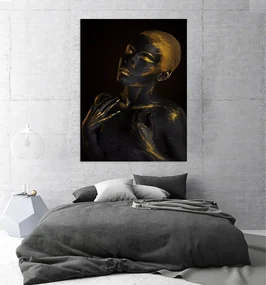 Tablou canvas Tribal Gold 90x60 cm