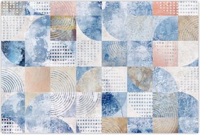 Tablou - figuri geometrice pe perete (90x60 cm)