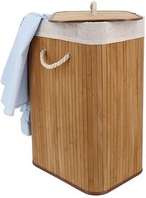 Coș din bambus pentru rufe Compactor Rectangular
