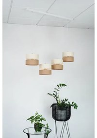 Brilagi - Candelabru pe cablu ROYAL YUTE 4xE27/15W/230V bej/crem/alb