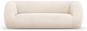 Canapea crem cu tapițerie din stofă bouclé 210 cm Essen – Cosmopolitan Design