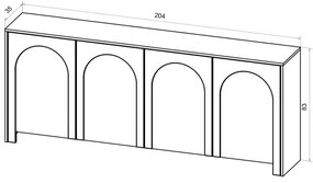 Comodă NIO cașmir/bej
