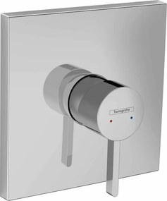 Baterie dus incastrata Hansgrohe Finoris monocomanda crom lucios