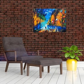 Tablou - Îndrăgostiții, Pointilism (70x50 cm)