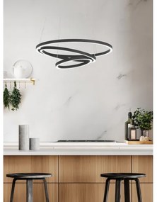 Lustră LED dimabilă pe cablu LOBINERO-Z LED/43,2W/230V negru Eglo 900479