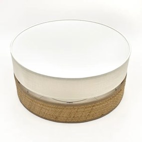 Plafonieră LED SIRJA BOHO LED/20W/230V, Ø 35 cm, bej/crem