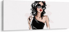 Tablou - Femeie de modă (120x50 cm)