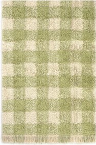 Covor pentru copii verde lavabil/țesut manual din bumbac 90x120 cm Vichy – Lorena Canals