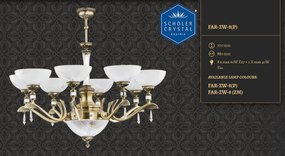 Candelabru 8 brate design clasic realizat manual Farini
