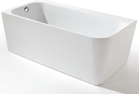 Cada freestanding Kreiner Maggie 160x75 cm finisaj alb stanga lipita de perete BTW