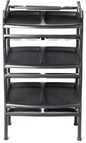 Botnik 6 etaj Black 52 x 34 x 91 cm