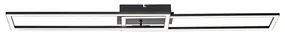 Plafoniera neagra 101 cm incl. LED 3 trepte de dimming - Georgi