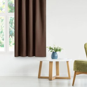 Draperie groasă blackout RESTILO maro închis 140 x 245 cm 1 buc