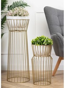 Suport de flori 50x26 cm auriu