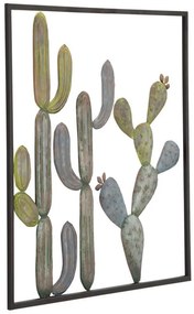 Decoratiune de perete din metal, 50 x 1,3 x 50 cm, Cactus C Mauro Ferreti