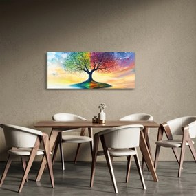 Tablou – Arbore pictat al anotimpurilor (120x50 cm)