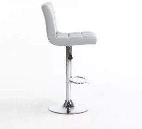 RESIGILAT-Scaun bar SIB 808, piele ecologica, Alb,
