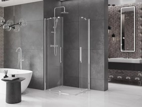 Mexen Velar Duo cabină de duș glisantă 90 x 80 cm, transparent, crom - 871-090-080-02-01