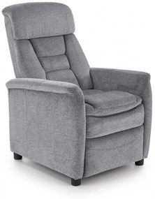 Fotoliu recliner Jordan stofa gri H106 cm