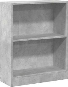 vidaXL Bibliotecă, gri beton, 60x24x76 cm, lemn compozit