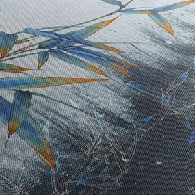 Tablou - Bambus pe perete (120x50 cm)
