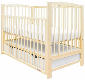 New Baby Pătuț pentru copii Lilly cu laturidetașabile și sertar, natural