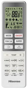 Aparat de aer conditionat inverter Hisense Energy Pro + QG25XV0E, 9000 BTU, 14 m², A+++/A+++, Wi-Fi, Control vocal, Filtru 4in1, Alb