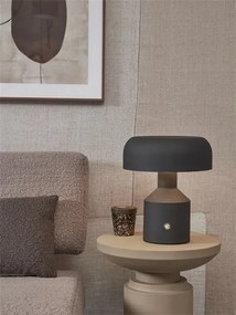 Veioza, Lampa de masa din metal Porto negru