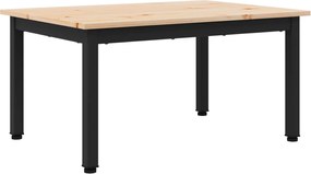 vidaXL Masă de cafea natural 60 x 50 x 36 cm Lemn de pin masiv