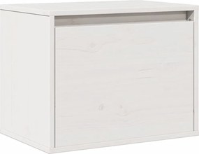 vidaXL Dulap de perete, alb, 45x30x35 cm, lemn masiv de pin