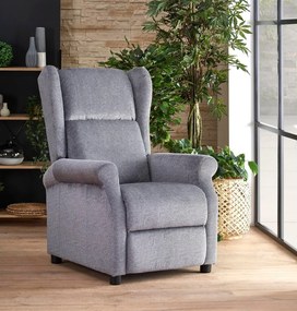 Fotoliu recliner Houston 85483x75x92cm, 30 kg, Gri, Tapiterie